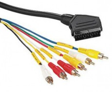 Hama SCART-6RCA összekötő kábel 2m - 43187 Tv kiegészítők - Kábel / csatlakozó - Scart-RCA kábel - 288305