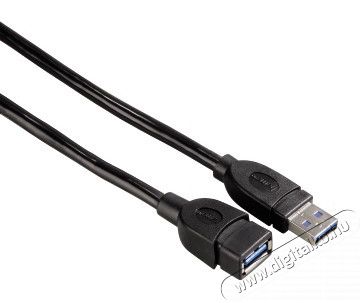 Hama USB 3.0 hosszabbítókábel A-A típus 1,8m - 54505 Fotó-Videó kiegészítők - Kábel - USB kábel - 288149
