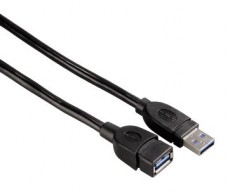 Hama USB 3.0 hosszabbítókábel A-A típus 1,8m - 54505 Fotó-Videó kiegészítők - Kábel - USB kábel - 288149