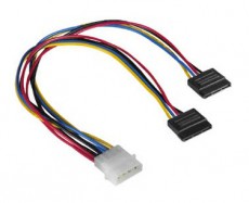 Hama 5,25" - 2x Serial ATA tápkábel - 34068 Iroda és számítástechnika - Számítógép tartozék - SATA kábel - 288324