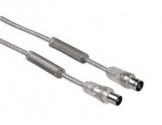 Hama Antennakábel 90dB 3m, ezüst - 43597 Tv kiegészítők - Kábel / csatlakozó - Koax antenna kábel - 288223