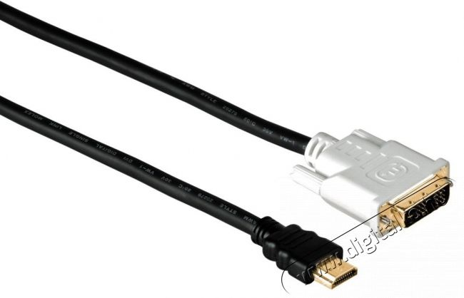 Hama HDMI-DVI/D &ouml;sszek&ouml;tők&aacute;bel 5m (43075) Tv kieg&eacute;sz&iacute;tők - K&aacute;bel / csatlakoz&oacute; - DVI-Hdmi k&aacute;bel - 287293
