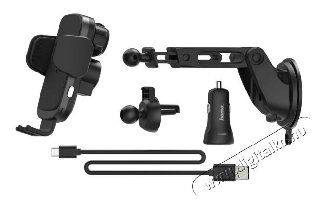 Hama autós gyorstöltő szett (188300) Mobil / Kommunikáció / Smart - Mobiltelefon kiegészítő / tok - Hálózati-, autós töltő - 360494