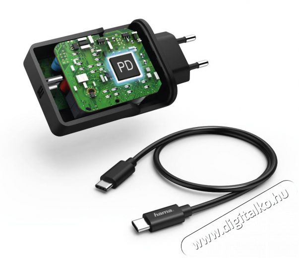 Hama UNIVERZÁLIS HÁLÓZATI USB TYPE-C TÖLTŐ PD (5-20V,45W!) - 54176 Újdonságok - Új termékek - 344865