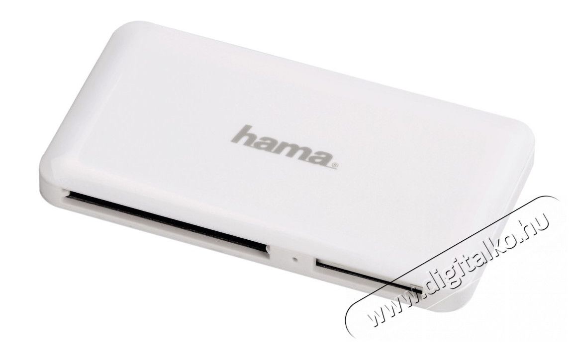 Hama USB 3.0 Slim multi kártyaolvasó, fehér - 114836 Memória kártya / Pendrive - Kártya olvasó - 275025