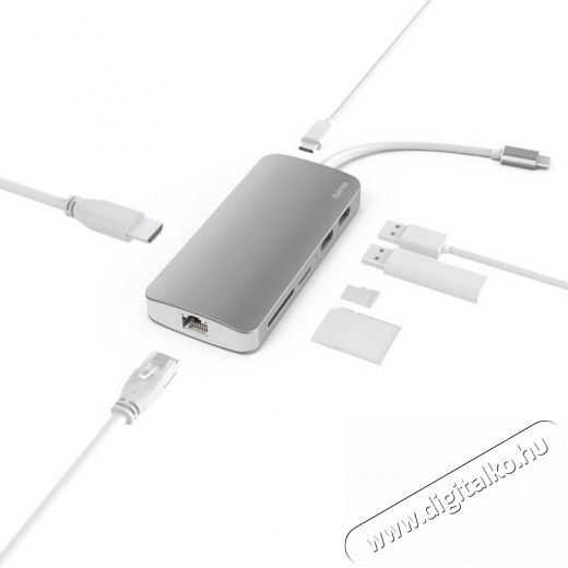Hama 7IN1 dokkoló adapter (135760) Iroda és számítástechnika - Notebook kiegészítő - USB hub / elosztó - 342098