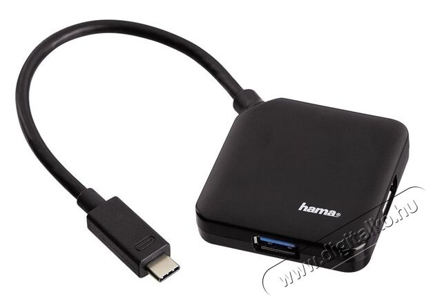 Hama USB 3.1 Type-C Hub 4 portos (135750) Iroda és számítástechnika - Notebook kiegészítő - USB hub / elosztó - 315488