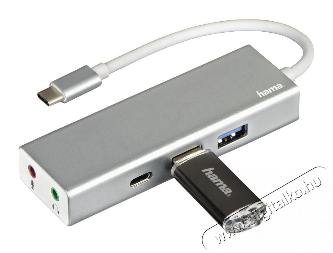 Hama USB 3.1 TYPE-C HUB (135758) Iroda és számítástechnika - Notebook kiegészítő - USB hub / elosztó - 340087