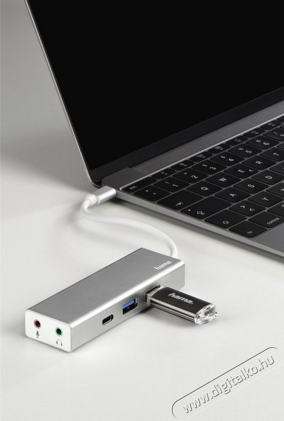 Hama USB 3.1 TYPE-C HUB (135758) Iroda és számítástechnika - Notebook kiegészítő - USB hub / elosztó - 340087