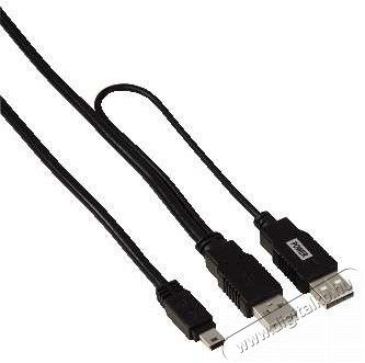 Hama Mini usb Y kábel, 1m - 39748 Fotó-Videó kiegészítők - Kábel - USB kábel - 279323