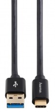 Hama USB-C - USB-A összekötő kábel 1m (135715) Mobil / Kommunikáció / Smart - Mobiltelefon kiegészítő / tok - Kábel / átalakító - 335590
