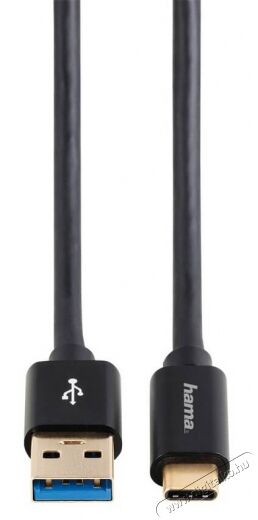 Hama USB-C - USB-A összekötő kábel 1m (135715) Mobil / Kommunikáció / Smart - Mobiltelefon kiegészítő / tok - Kábel / átalakító - 335590