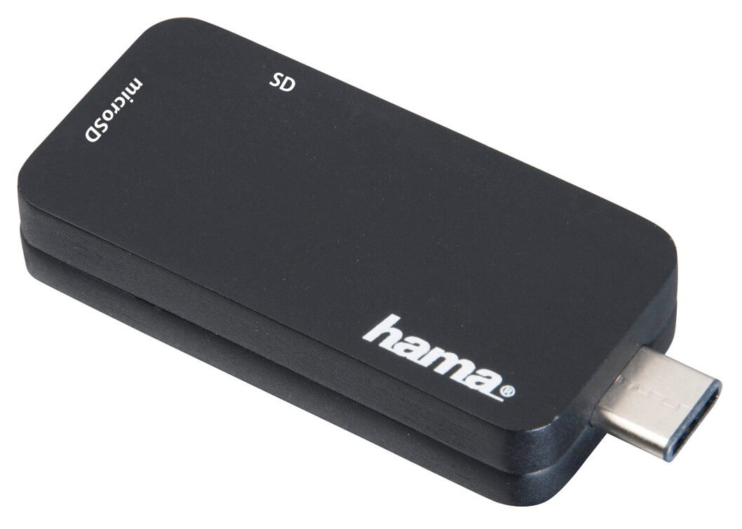 Hama USB-C to SD/Micro SD kártyaolvasó (135751) Memória kártya / Pendrive - Kártya olvasó - 319859