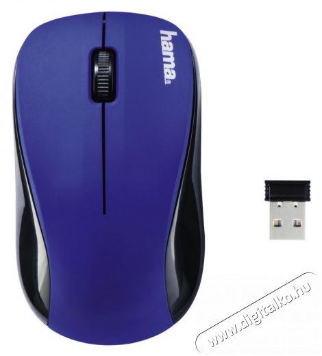Hama AM-8100 vezeték nélküli egér (134937) - kék Iroda és számítástechnika - Egér - Vezeték nélküli egér - 315502