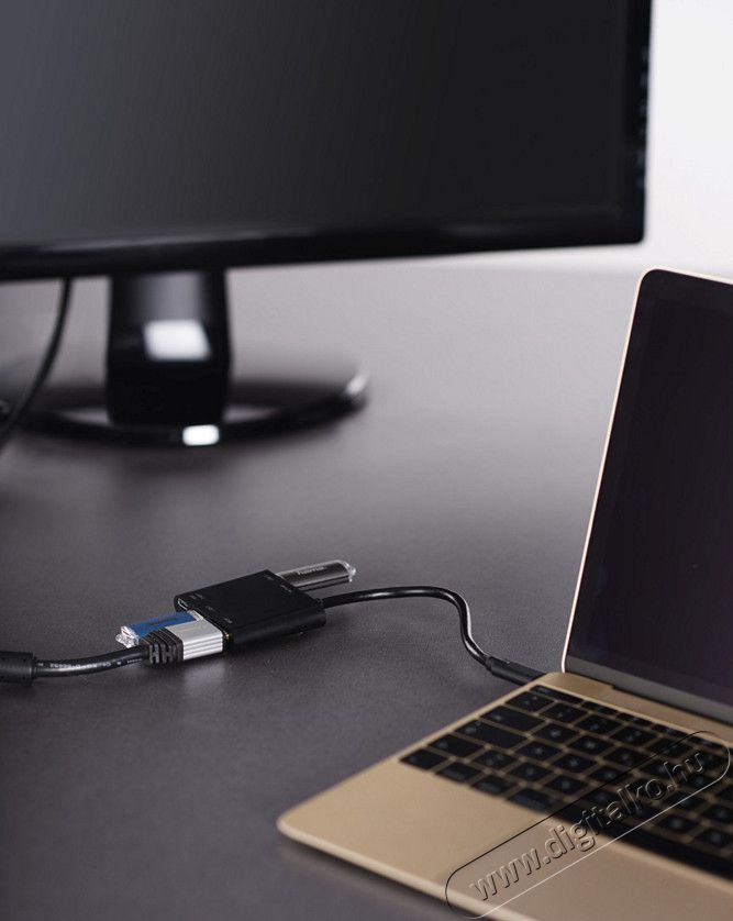Hama 4 az 1-ben USB-C multiport adapter (135729) Iroda és számítástechnika - Notebook kiegészítő - USB hub / elosztó - 315318