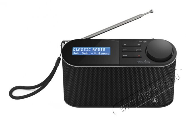 Hama DIGITÁLISRÁDIÓ DR15 DAB/DAB+/FM (HORDOZHATÓ,ELEMES) Audio-Video / Hifi / Multimédia - Rádió / órás rádió - Hordozható, zseb-, táska rádió - 345262
