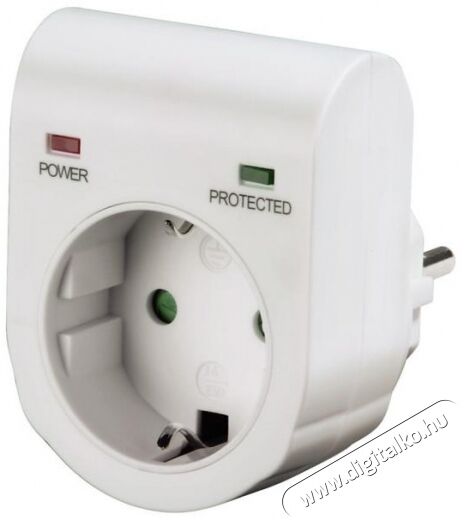Hama hálózati túlfeszültség védő adapter (47771) - fehér Háztartás / Otthon / Kültér - Világítás / elektromosság - Hálózati elosztó / hosszabbító / adapter - 315366