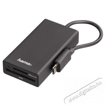 Hama 3in1 kártyaolvasó, OTG adapter, USB Hub - 54141 Memória kártya / Pendrive - Kártya olvasó - 287455