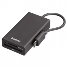 Hama 3in1 kártyaolvasó, OTG adapter, USB Hub - 54141 Memória kártya / Pendrive - Kártya olvasó - 287455