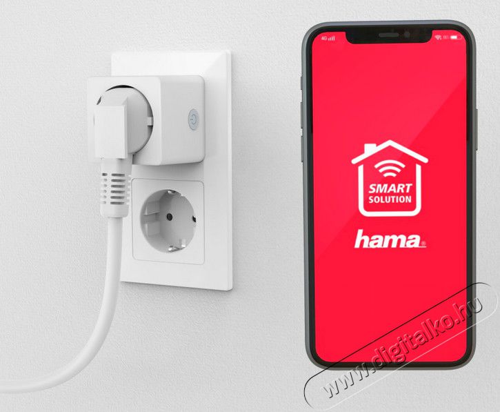 Hama Wifis konnektor fogyasztásmérővel - 176575 Háztartás / Otthon / Kültér - Okos otthon - Okos konnektor - 364501