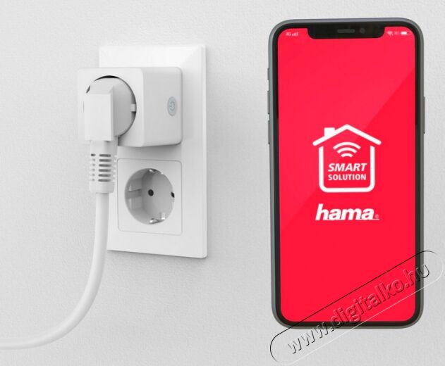 Hama Wifis konnektor fogyasztásmérővel - 176575 Háztartás / Otthon / Kültér - Okos otthon - Okos konnektor - 364501
