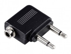 Hama repülőgép jack adapter 2x3,5mm jack monó-3,5m - 43357 Tv kiegészítők - Kábel / csatlakozó - Csatlakozó / elosztó / átalakító - 297557
