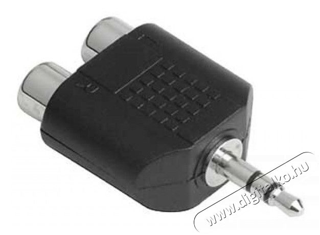 Hama 3,5mm Jack dugó - 2RCA alj sztereo adapter - 43359 Tv kiegészítők - Kábel / csatlakozó - Csatlakozó / elosztó / átalakító - 293784