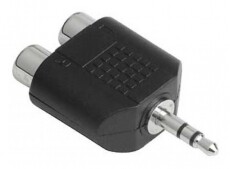 Hama 3,5mm Jack dugó - 2RCA alj sztereo adapter - 43359 Tv kiegészítők - Kábel / csatlakozó - Csatlakozó / elosztó / átalakító - 293784