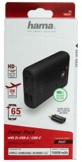 Hama Supreme 10HD powerbank 10000mAh (188307) Mobil / Kommunikáció / Smart - Powerbank / Külső akkumulátor és töltő - 358614
