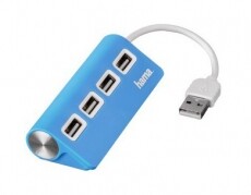 Hama Buspow USB 2.0 HUB, kék - 12179 Iroda és számítástechnika - Notebook kiegészítő - USB hub / elosztó - 288192