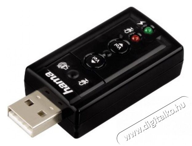 Hama 7.1 Surround USB külső hangkártya- 51620 Iroda és számítástechnika - Számítógép tartozék - Hangkártya
