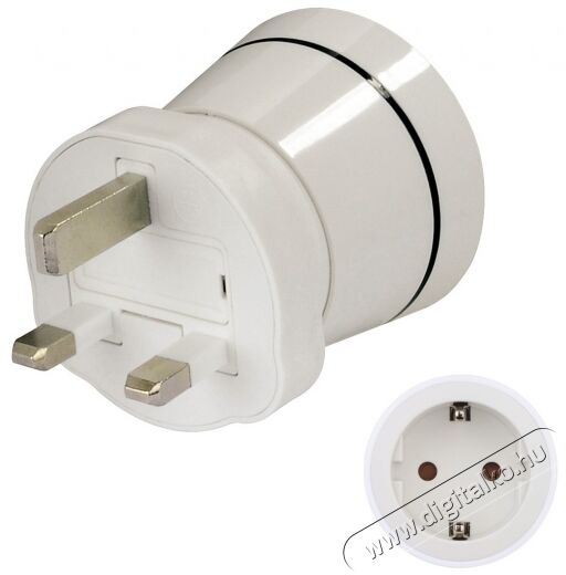 Hama 121995 UTAZÓ HÁLÓZATI ADAPTER (angol) Háztartás / Otthon / Kültér - Világítás / elektromosság - Hálózati elosztó / hosszabbító / adapter - 365620