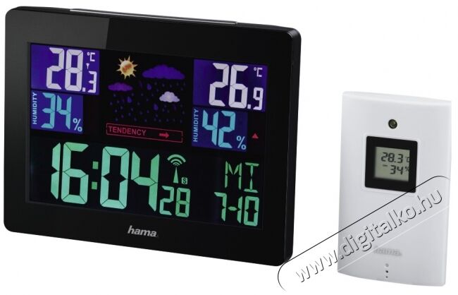 Hama EWS-1400 időjárás állomás Háztartás / Otthon / Kültér - Lakásfelszerelés - Időjárás állomás - 358603
