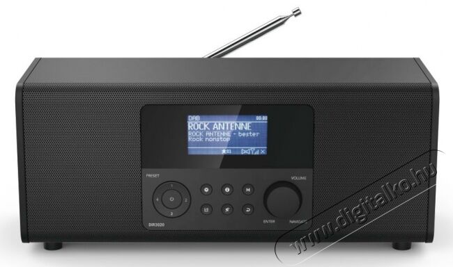 Hama DIR3020 Internet rádió - fekete (54873) Audio-Video / Hifi / Multimédia - Rádió / órás rádió - Internet webrádió - 362898