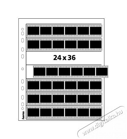 Hama Negatívtartó matt 35/7X6 100 - 2251 Fotó-Videó kiegészítők - Egyéb fotó-videó kiegészítő - Fénykép, negatívtartó - 287104