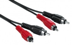 Hama 2RCA-2RCA összekötőkábel 2,5m - 43319 Tv kiegészítők - Kábel / csatlakozó - RCA kábel - 293613