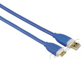 Hama USB 3.0 kábel A-microB 1,8m - 39682 Fotó-Videó kiegészítők - Kábel - USB kábel - 287430