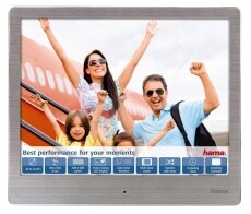 Hama 8SLB slim digitális képkeret 8" (118560) - ezüst Háztartás / Otthon / Kültér - Lakásfelszerelés - Digitális képkeret - 306345