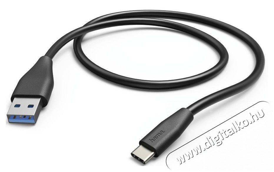 Hama USB Type-C adatkábel 1m (178396) Mobil / Kommunikáció / Smart - Mobiltelefon kiegészítő / tok - Kábel / átalakító - 319851