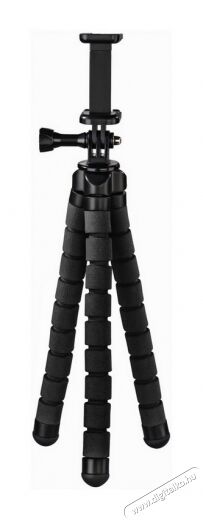 Hama Flex 26 cm midi állvány - fekete (4613) Mobil / Kommunikáció / Smart - Mobiltelefon kiegészítő / tok - Tartó / rögzítő / állvány - 340084