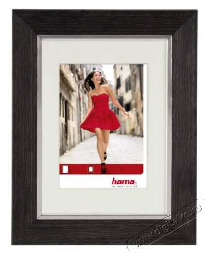 Hama PORTO műanyag keret 13X18, sötétbarna - 125660 Háztartás / Otthon / Kültér - Lakásfelszerelés - Képkeret / képtartó - 297581