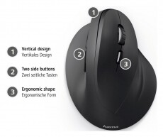 Hama Vertical Ergonomic EMC-500 optikai egér (182698) Iroda és számítástechnika - Egér - Vezetékes egér - 341155