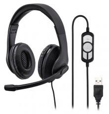 Hama USB-300 fejhallgató headset - 139924 Audio-Video / Hifi / Multimédia - Fül és Fejhallgatók - Fejhallgató mikrofonnal / headset - 360491