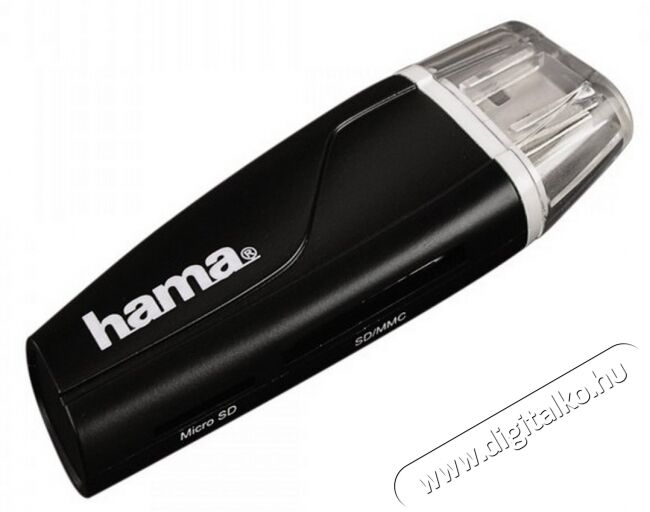 Hama SDXC USB 2.0 kártyaolvasó, fekete - 54115 Memória kártya / Pendrive - Kártya olvasó - 298209