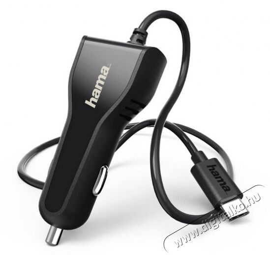 Hama USB-C autós töltő (178310) Mobil / Kommunikáció / Smart - Mobiltelefon kiegészítő / tok - Hálózati-, autós töltő - 347236