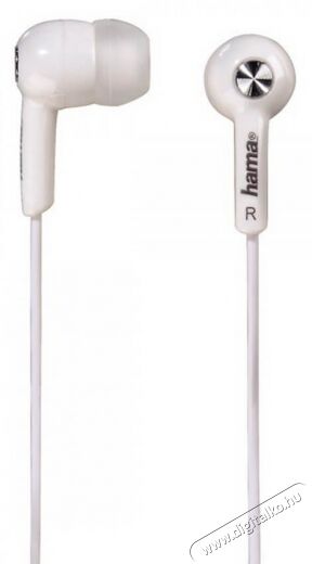 Hama BASIC sztereó fülhallgató (184004) - fehér Audio-Video / Hifi / Multimédia - Fül és Fejhallgatók - Fülhallgató - 348910