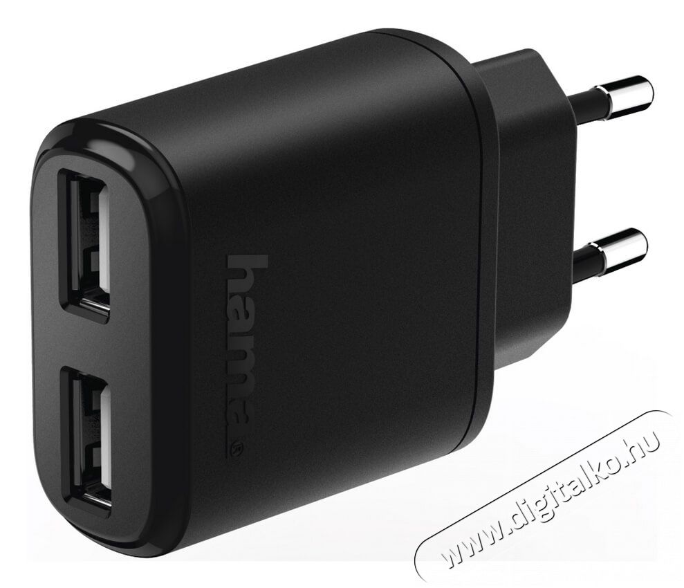 Hama HÁLÓZATI TÖLTŐ USB DUPLA AUTO DETECT 2,4A LEGÚJABB - 123544 Mobil / Kommunikáció / Smart - Mobiltelefon kiegészítő / tok - Hálózati-, autós töltő - 342279