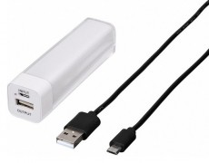Hama 2600mAh külső akkumulátor, fehér - 124523 Mobil / Kommunikáció / Smart - Powerbank / Külső akkumulátor és töltő - 287302