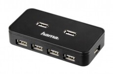 Hama USB 2.0 HUB 7 port + táp, fekete - 39859 Iroda és számítástechnika - Notebook kiegészítő - USB hub / elosztó - 287098