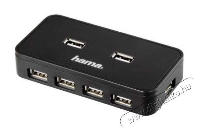 Hama USB 2.0 HUB 7 port + táp, fekete - 39859 Iroda és számítástechnika - Notebook kiegészítő - USB hub / elosztó - 287098